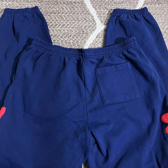 Sp5der Beluga Sweatpants Navy/Red Size XL - Picture 2 of 6